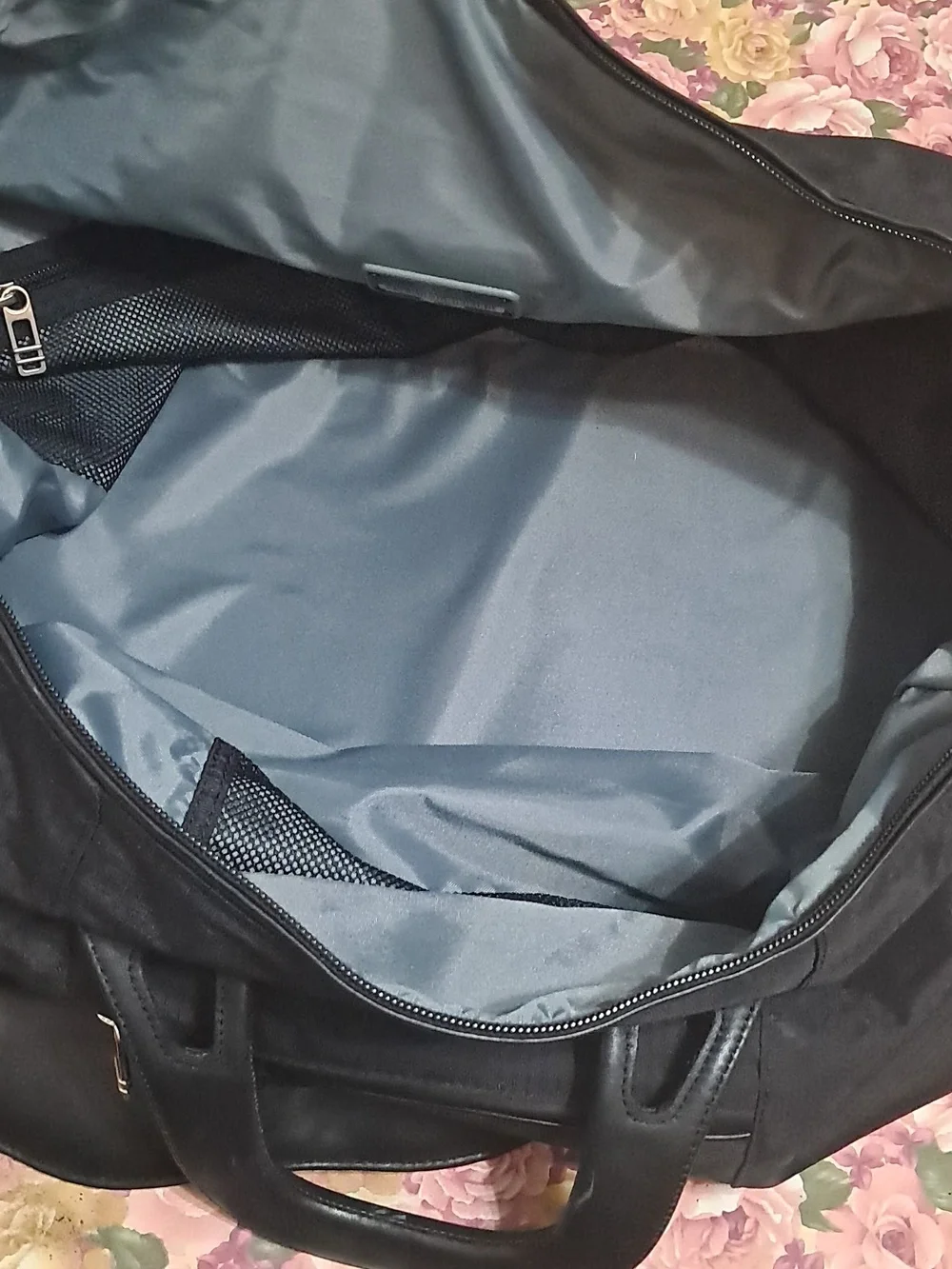 Tumi Black Travel Duffel with Top Handles And Detachable Long Carry Strap
